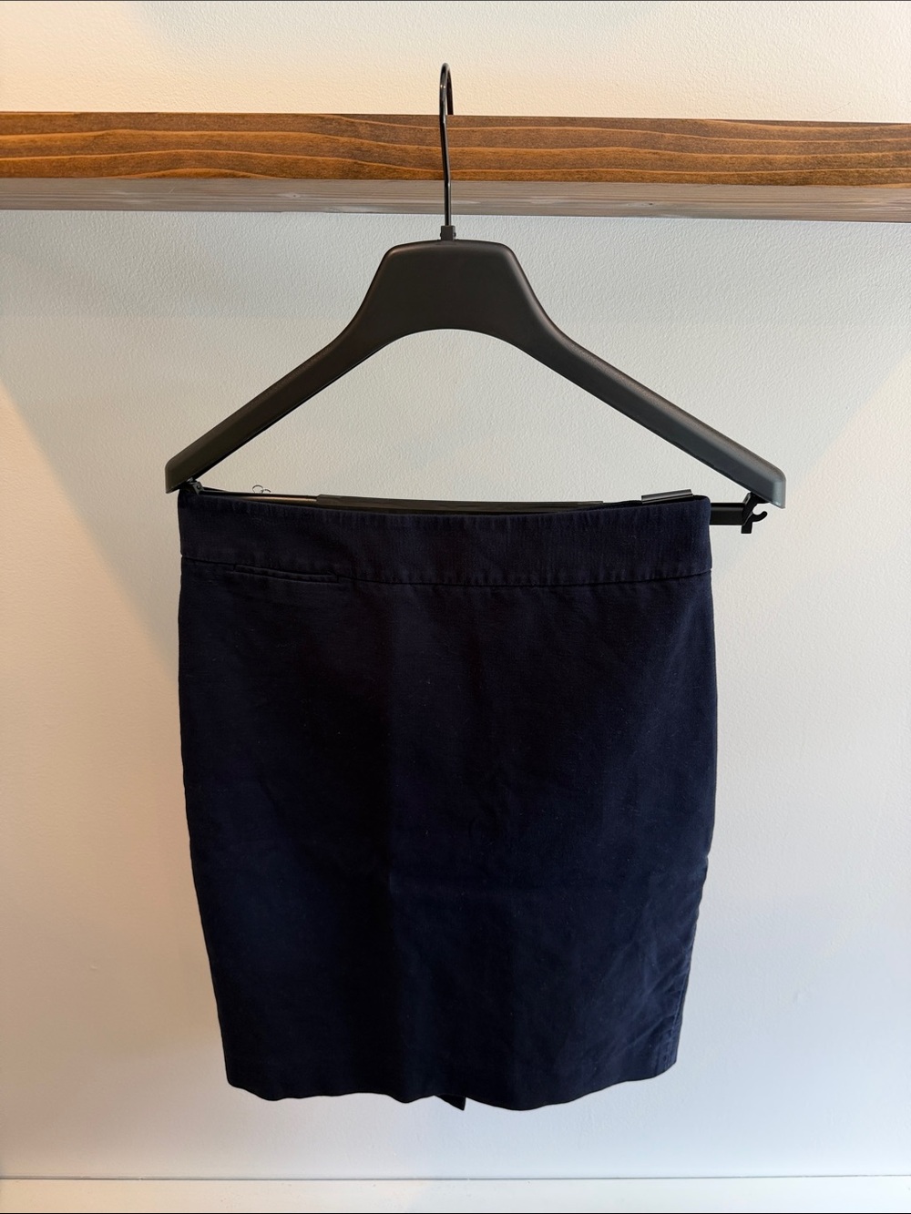 Classic Navy Pencil Skirt - Women's